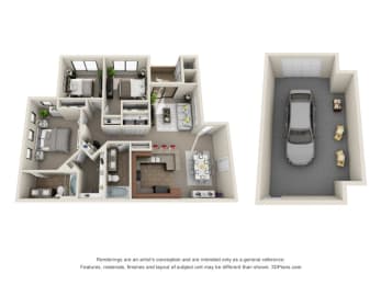 Colton Apartments Sterling Floor Plan