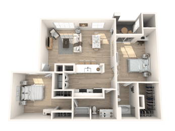 The Presley at Whitney Ranch Apartments Loving You Floor Plan