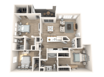 The Presley at Whitney Ranch Apartments Viva Las Vegas Floor Plan