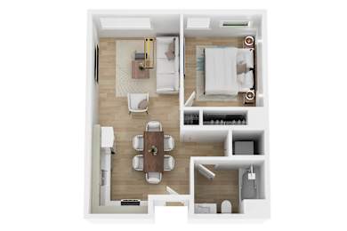 1 bed 1 bath L at 26FIFTY Apartments, Berkeley, CA