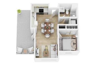 1 bed 1 bath O at 26FIFTY Apartments, Berkeley, CA