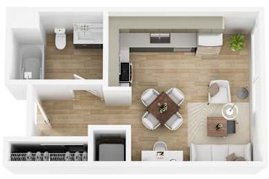 Studio 1 bath a at 26FIFTY Apartments, Berkeley, California