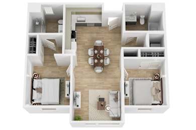2 bed 2 bath A at 26FIFTY Apartments, California
