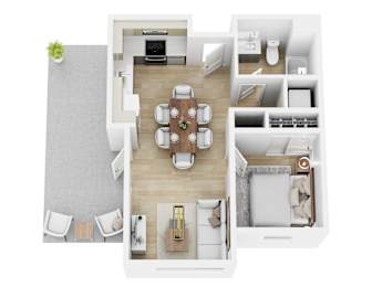 1 bed 1 bath F at 26FIFTY Apartments, Berkeley, CA