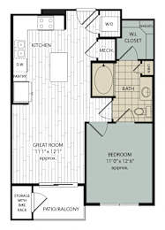 1 bed 1 bath A at Arise Riverside Apartments, Austin