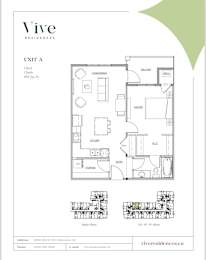 floor plan of the condo unit apartments at vive residences
