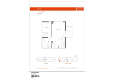  Floor Plan 1 Bed 1 Bath