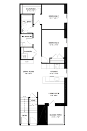 A black and white floor plan of a house with labeled rooms.
