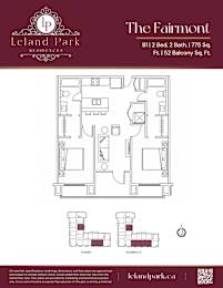 A floor plan for a property at Leland Park Residences.