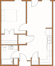 a floor plan of a small house