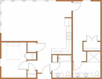 a floor plan of a house