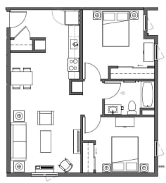  Floor Plan 2x1