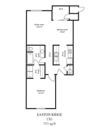  Floor Plan 1x1