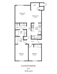  Floor Plan 2x1