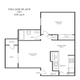  Floor Plan VP1B1B