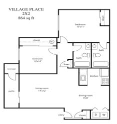  Floor Plan VP2B2B