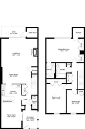 The Wilhelm Floor Plan at The Lakes, Allentown, 18104