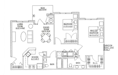 A black and white floor plan of a house with labeled rooms.