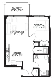 a floor plan of unit d