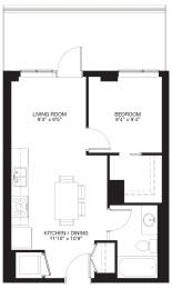 Jr. 1-Bedroom / 1-Bathroom