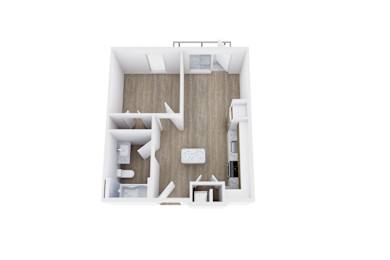 A2 Floor Plan at Placemakr Downtown Austin, Austin Texas