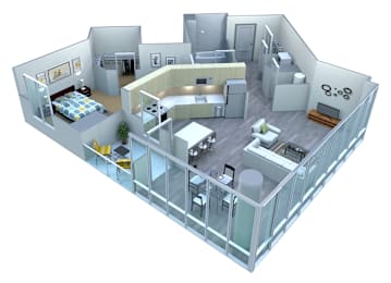 1 Bed | 1 Bath — Corner Unit, Private Balcony
