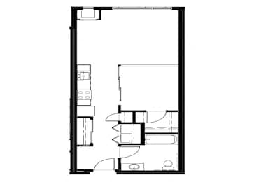 1 Bedroom Convertible at Astro, Washington