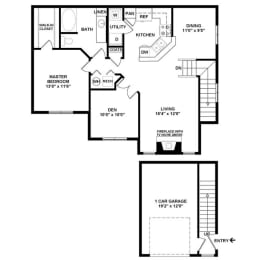 a floor plan of a house