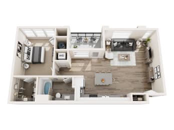 A10 Floor Plan at Pearl DTC, Denver, CO