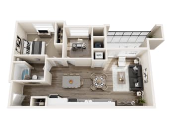 A9 Floor Plan at Pearl DTC, Colorado, 80237