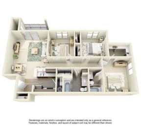  Floor Plan 3B2B