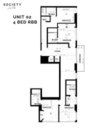 the floor plan of unit 4