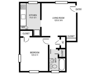 a floor plan of a house at Parkland Village, Maryland