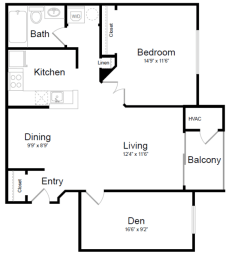 Longstreet - B1A Floor Plan at Elme Manassas, Manassas, Virginia