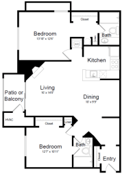 Oak - B2D Floor Plan at Elme Manassas, Virginia, 20109