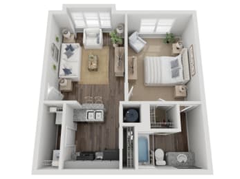 Hampton Floor Plan at Elme Eagles Landing, Stockbridge, GA