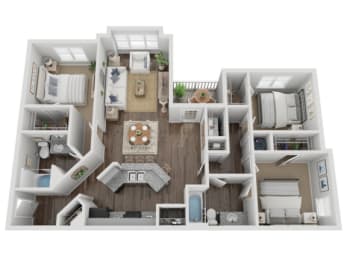 Rchmond Floor Plan at Elme Eagles Landing, Stockbridge, GA, 30281