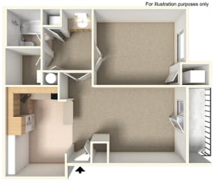  Floor Plan Woods A2 + W/D Included
