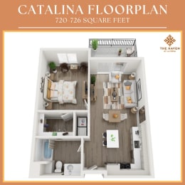 Catalina Floor Plan at Haven at La Mesa, San Diego, CA