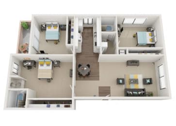 The Highlander Floor Plan at Summer Meadows, Riverside, CA, 92507