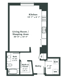 a floor plan of a small house