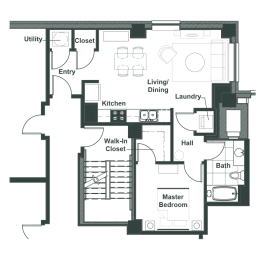 a floor plan of a house
