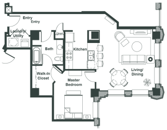 a floor plan of a house