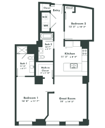 the floor plan of residence villa carlotta
