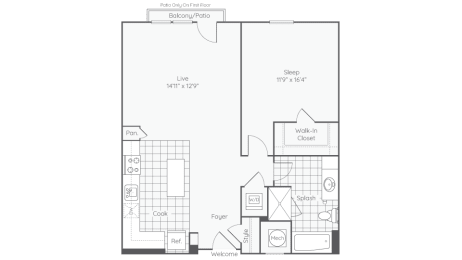 floor plan  the elite plan uca apartments in modesto