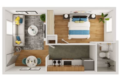 Floorplan - 1 bedroom