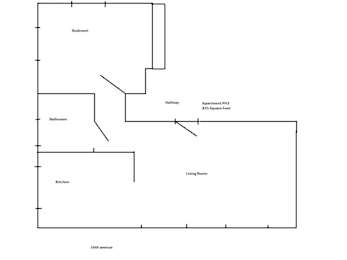 1 Bed 1 Bath floorplan at The Lafayette, Portland