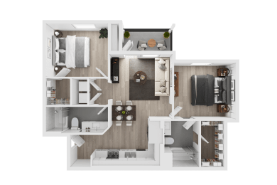 2 bedroom floorplan