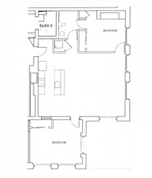 Floor plan for unit 216