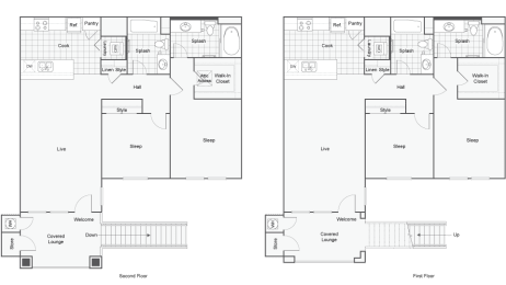 floor plan at Arrive at Rancho Belago, California, 92555